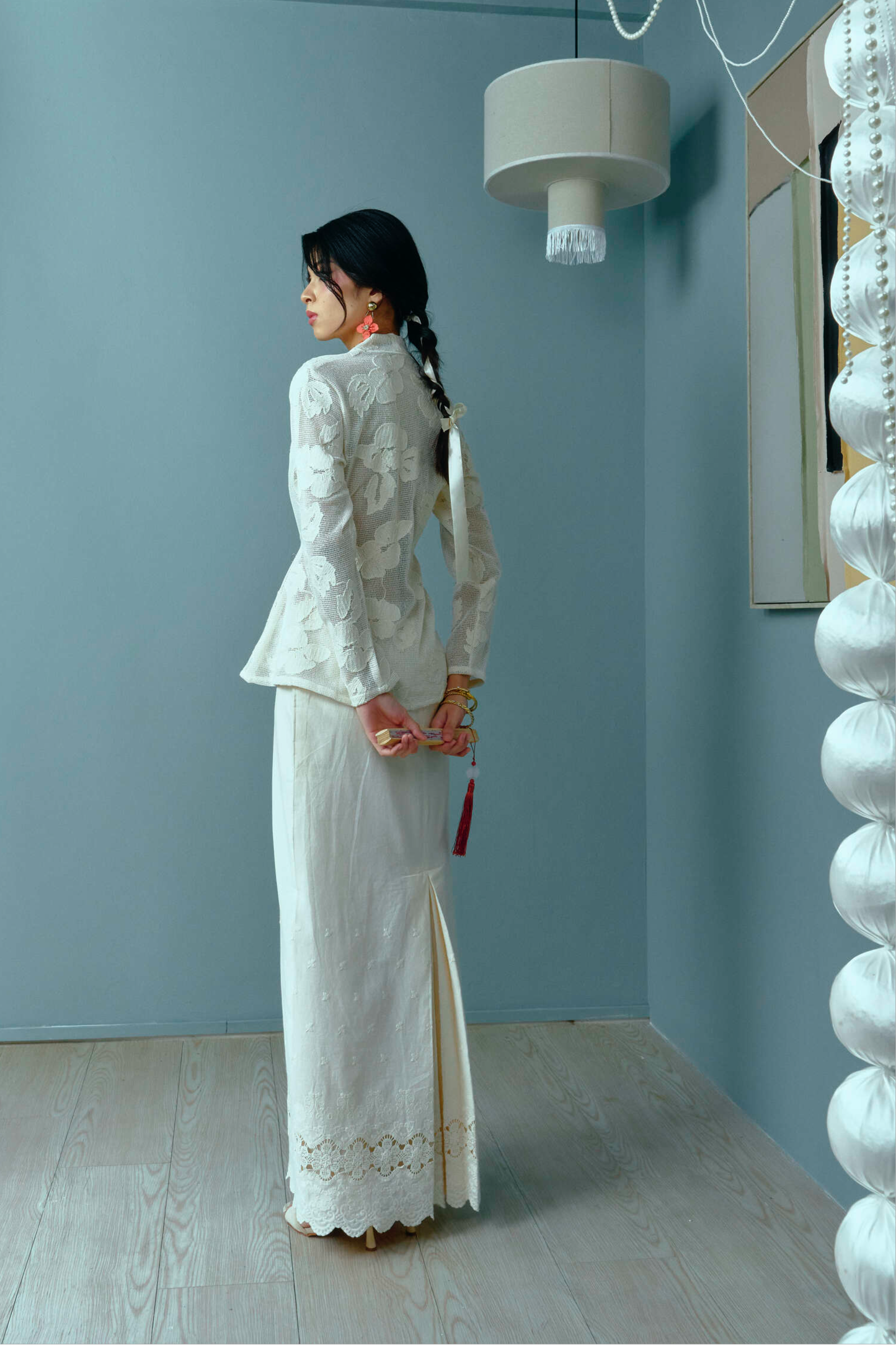 RATNA Kebaya Lace Set in Cream