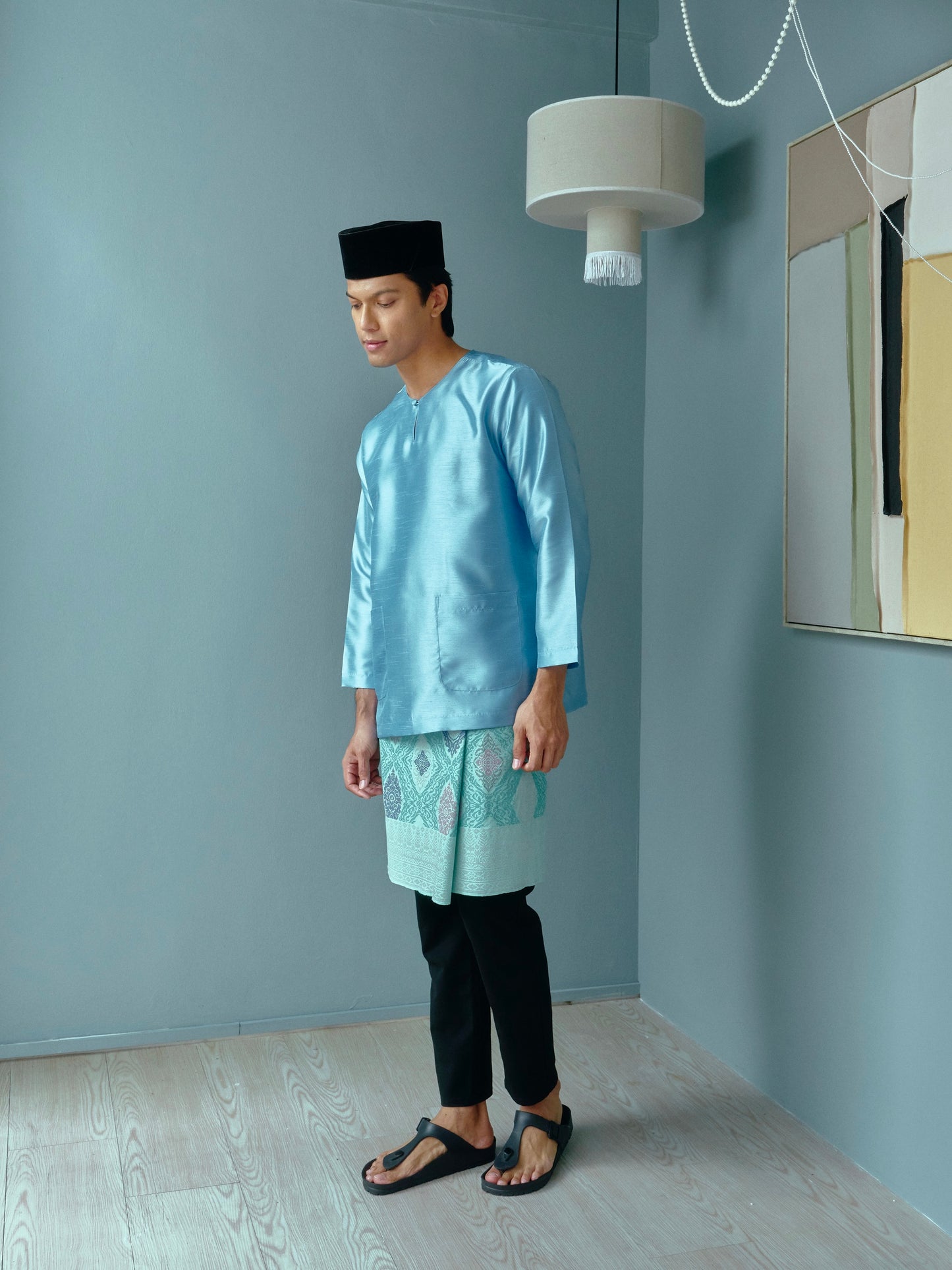 TUAN Baju Melayu Top in Blue