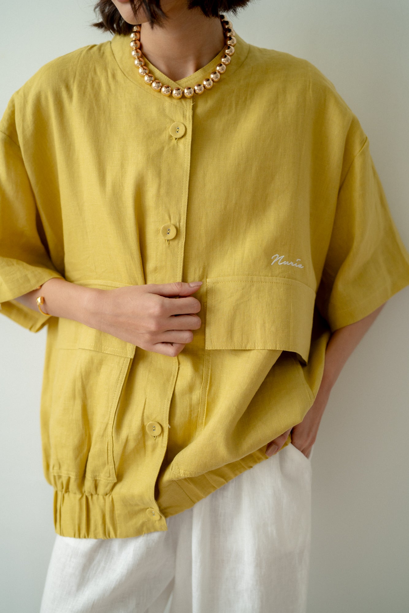 Julia Top in Mustard