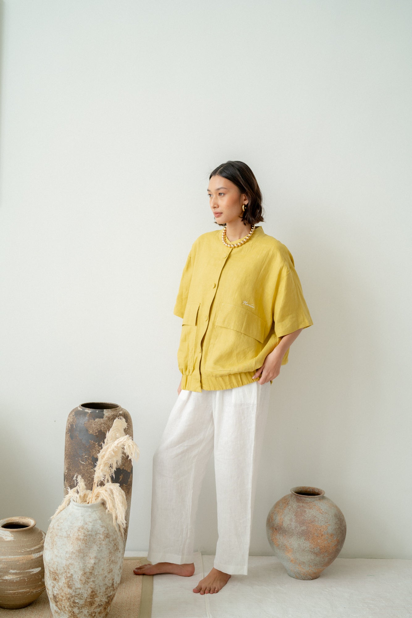 Julia Top in Mustard