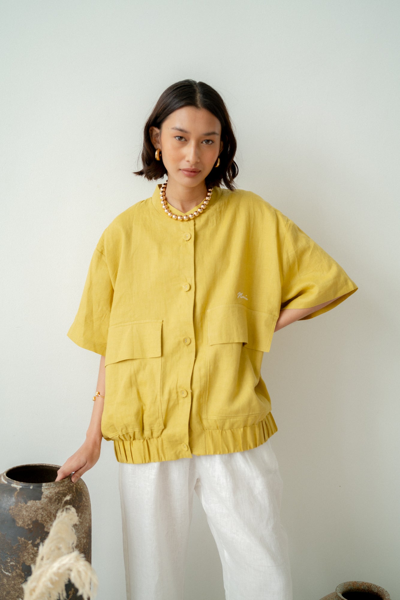 Julia Top in Mustard