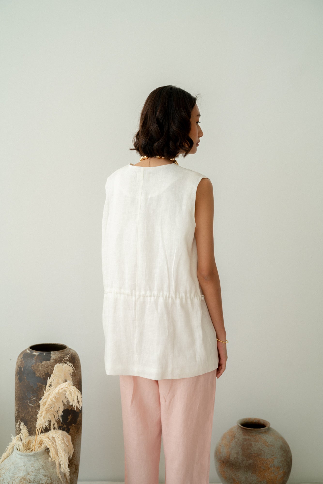 Sienna Vest White