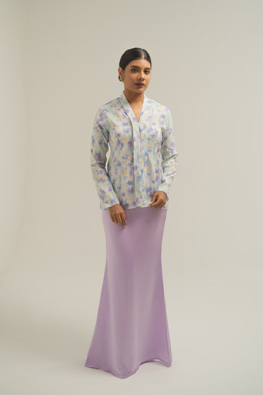 Neha Organza Kebaya Top in Purple