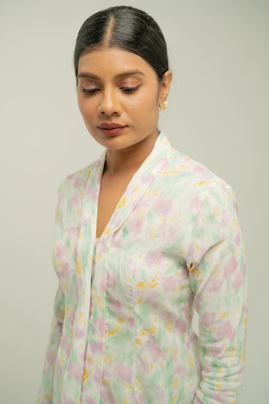 Neha Organza Kebaya Top in Pink