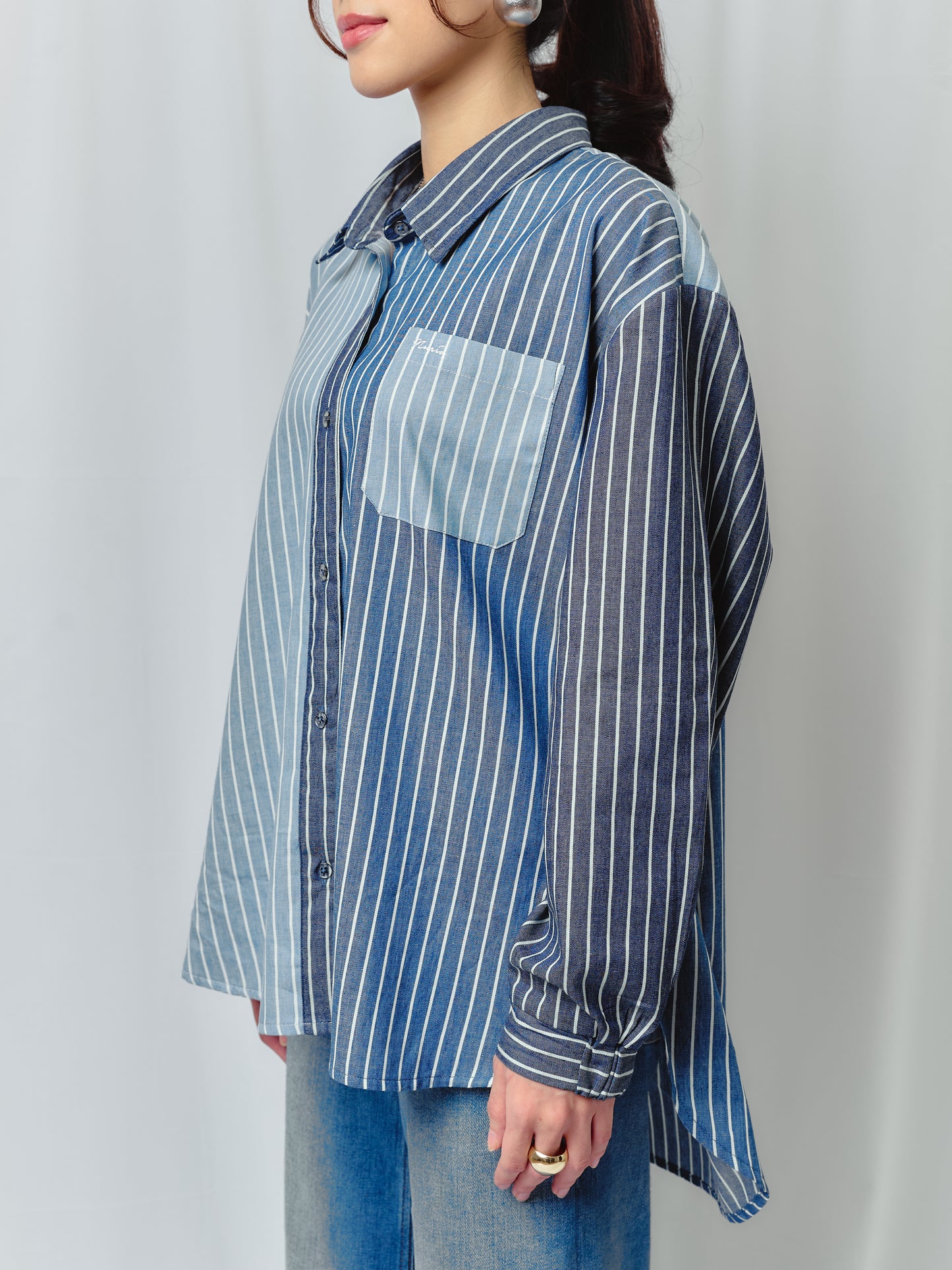 Lolly Multicoloured Chambray Denim Signature Shirt