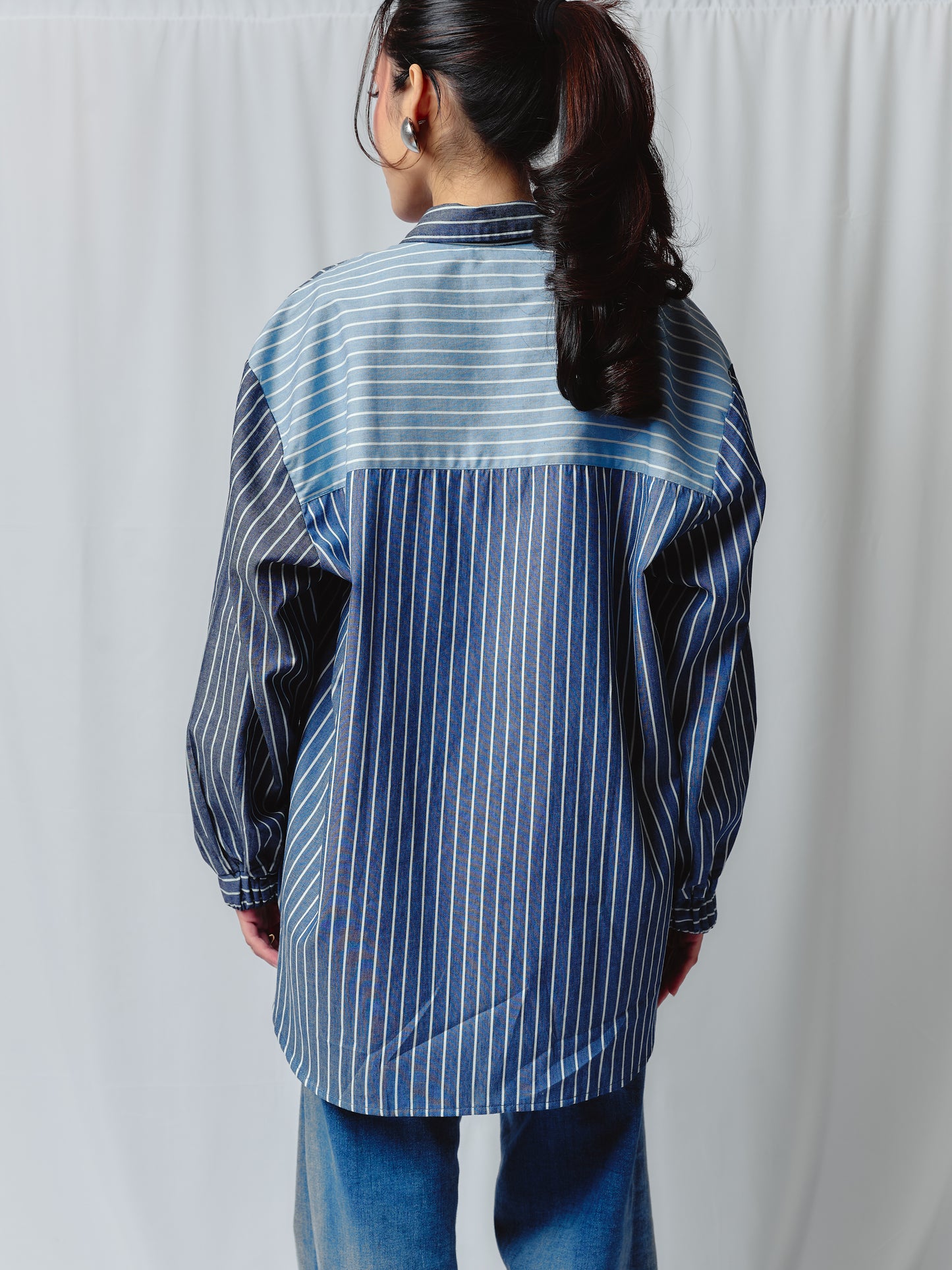 Lolly Multicoloured Chambray Denim Signature Shirt