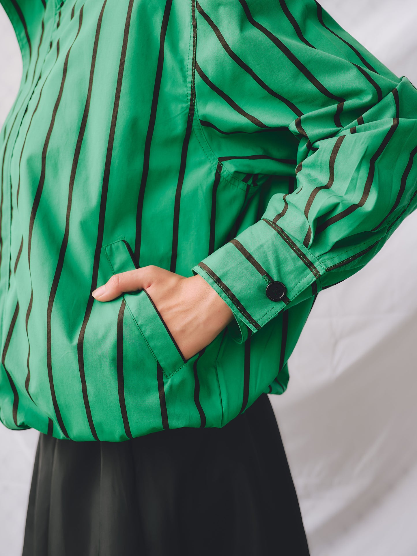 Riley Bomber Jacket in Green