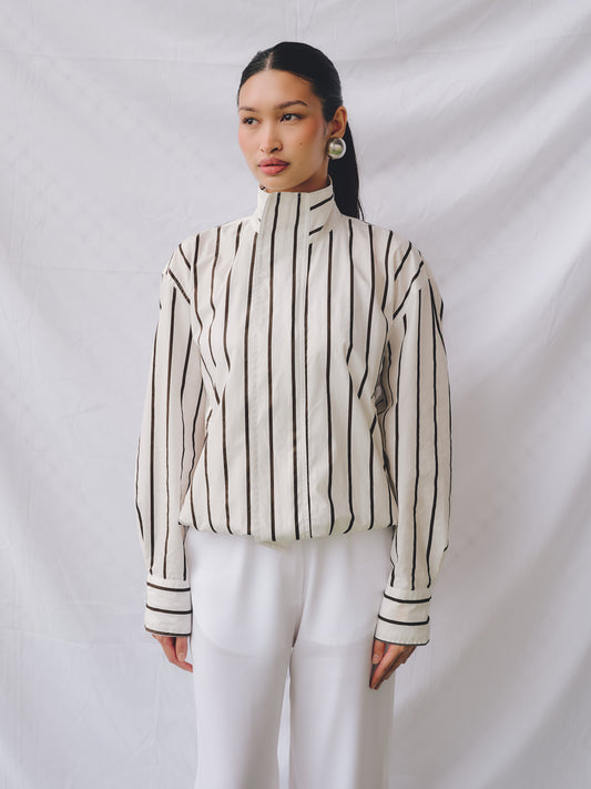 Riley Bomber Jacket in White