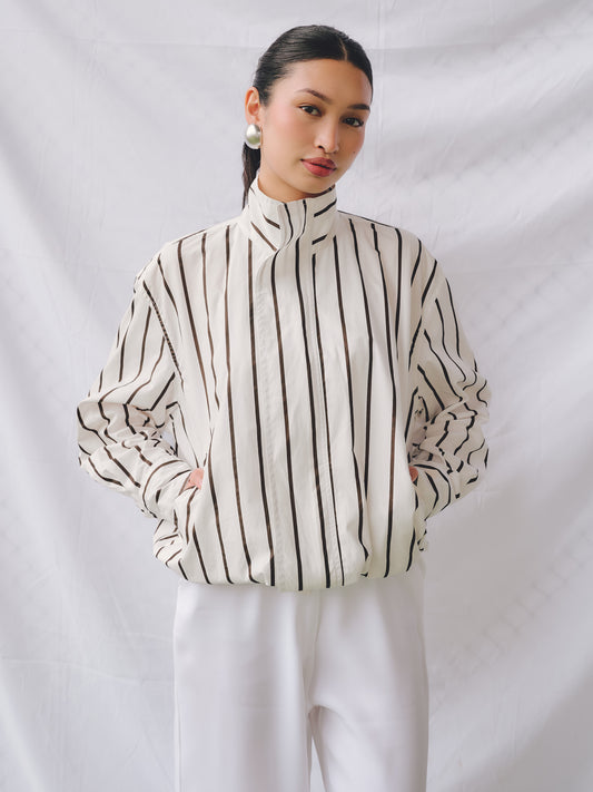 Riley Bomber Jacket in White