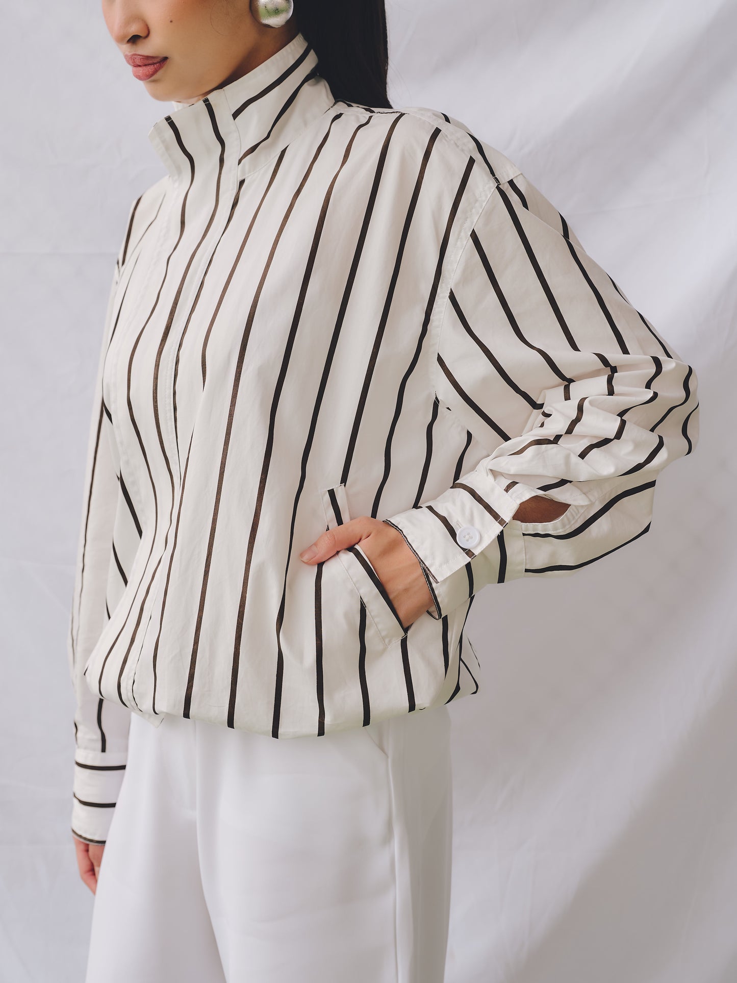 Riley Bomber Jacket in White