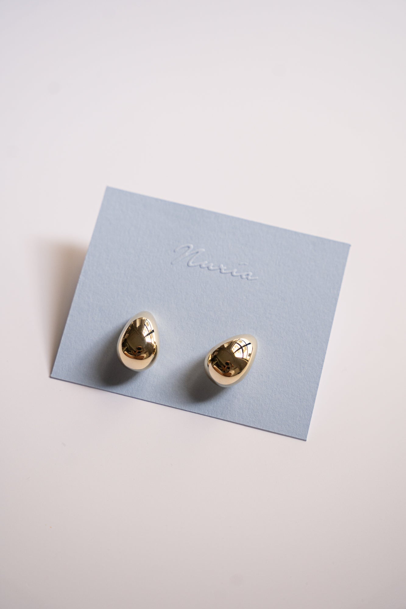 Nia Tear Drop Earrings in Gold