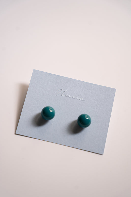 Aya Blue Plug Earrings