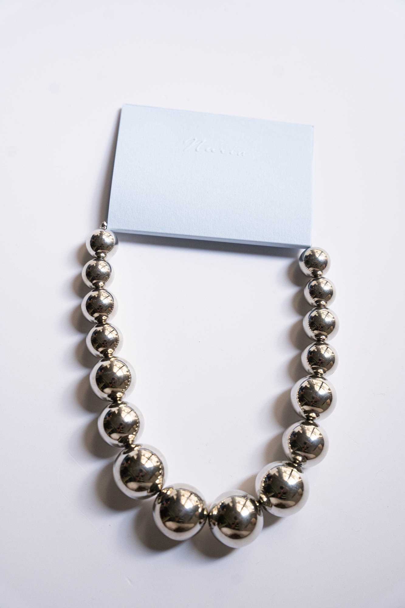 Uva Pearl Large Necklace in Silver