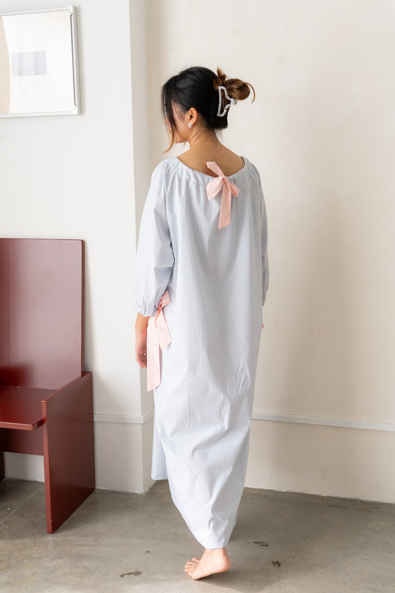 Angie Baby Blue with Ribbon Night Gown