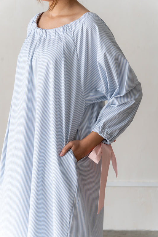 Angie Baby Blue with Ribbon Night Gown