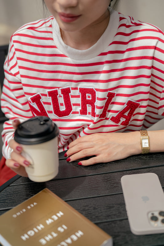 Simone Jumper in Red White