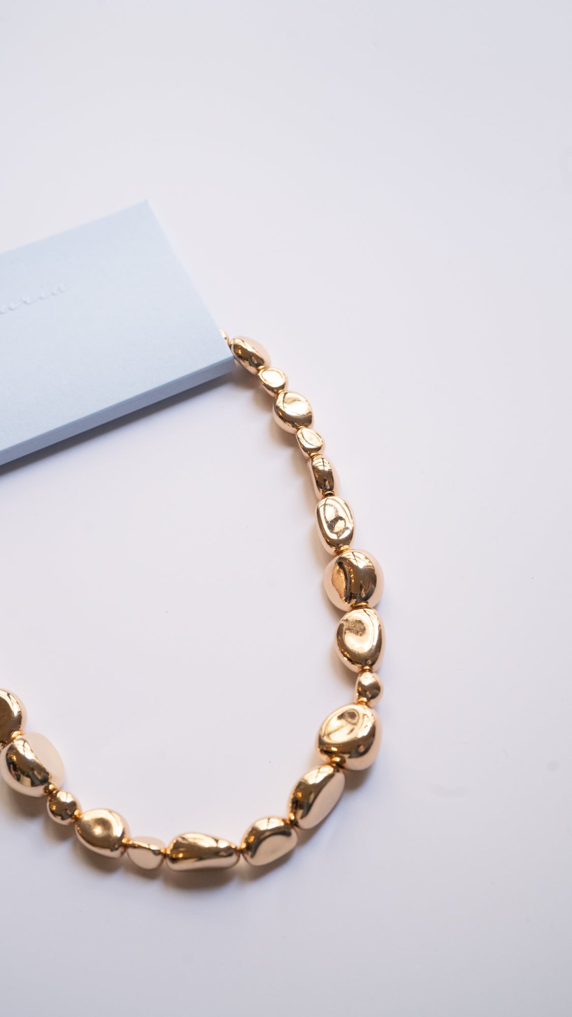 Wia Rock Asymmetrical Necklace in Gold