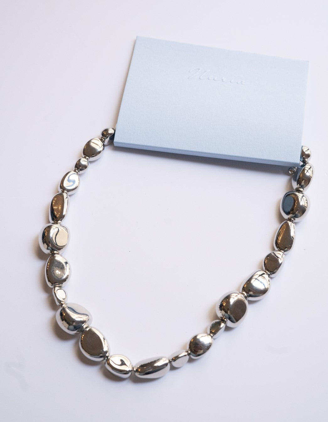 Wia Rock Asymmetrical Necklace in Silver