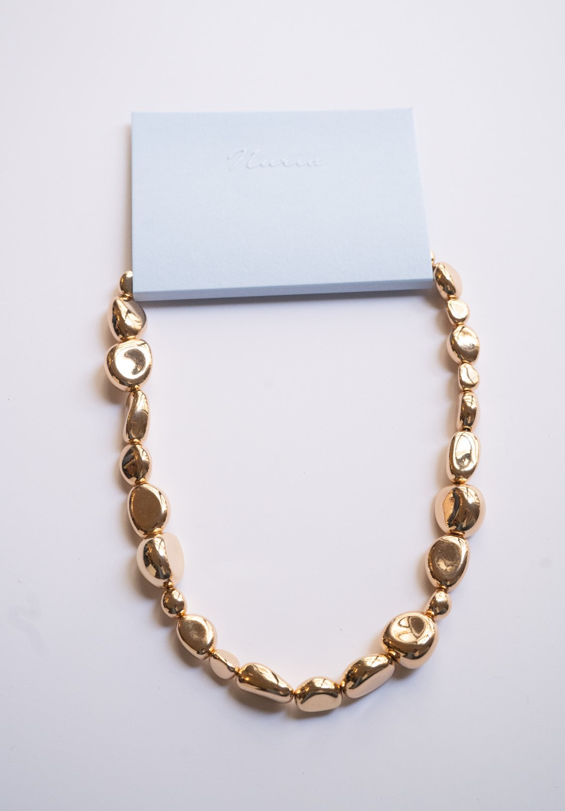 Wia Rock Asymmetrical Necklace in Gold