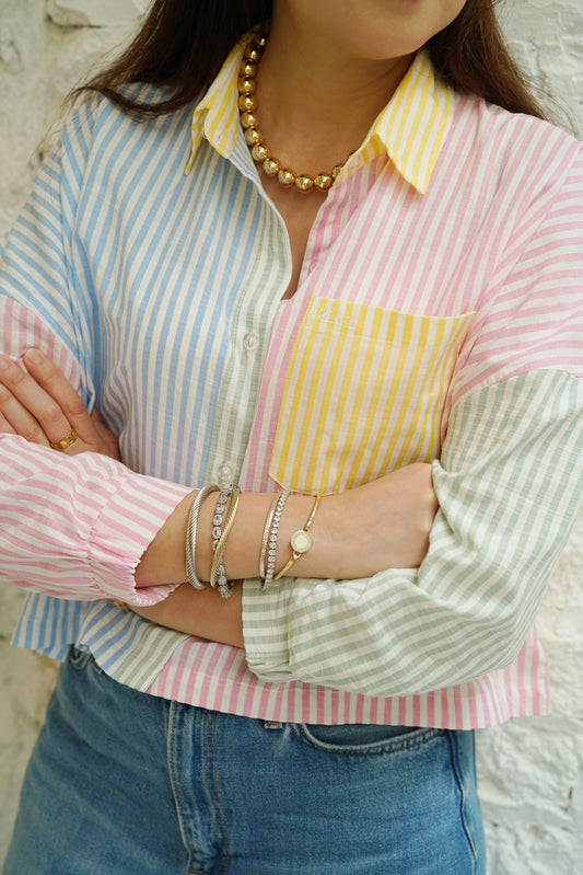 Poppy Multicoloured Stripes Box Shirt