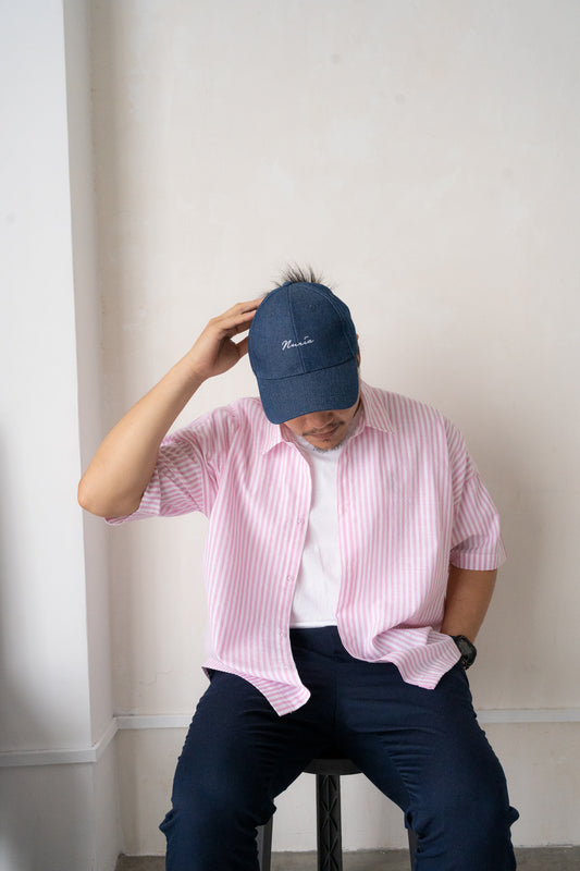 Will Boxy Striped Shirt in Pink