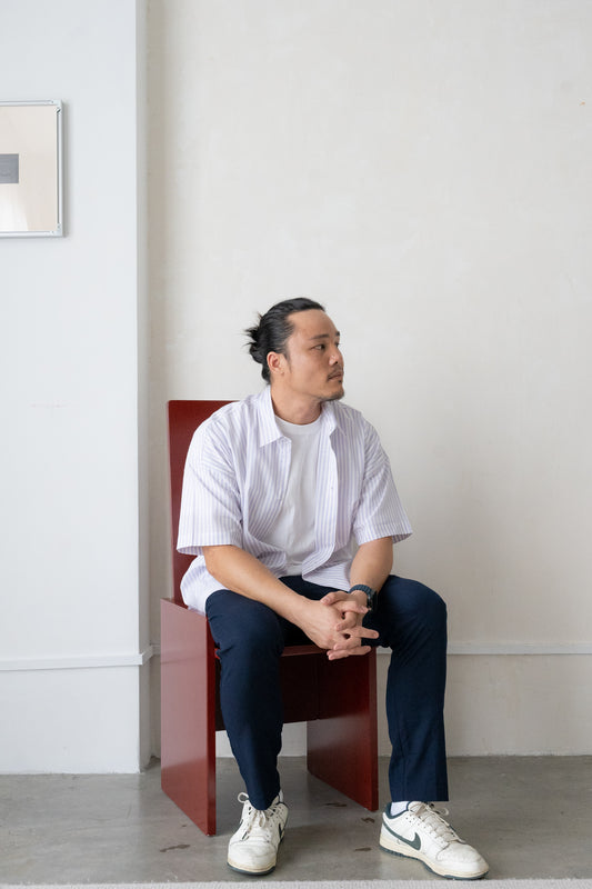 Will Boxy Striped Shirt in Lilac