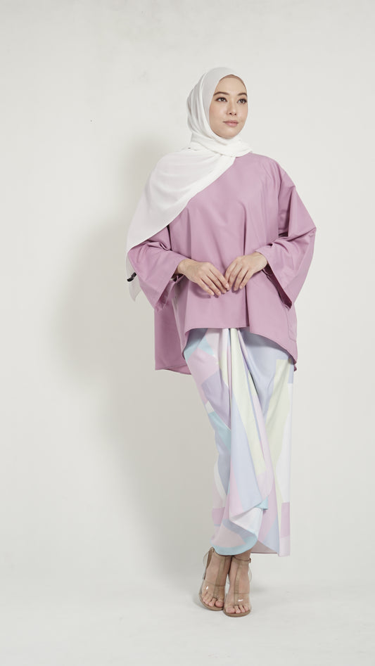 Pareo Pastel Purple Geometry