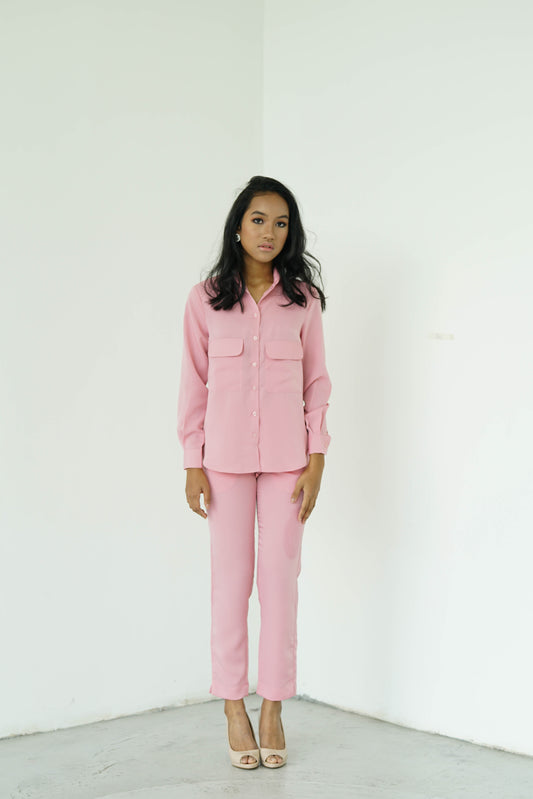 [PRE ORDER] Pastel Pink Tapered Pants