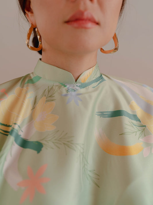 Alana Top in Dusty Green