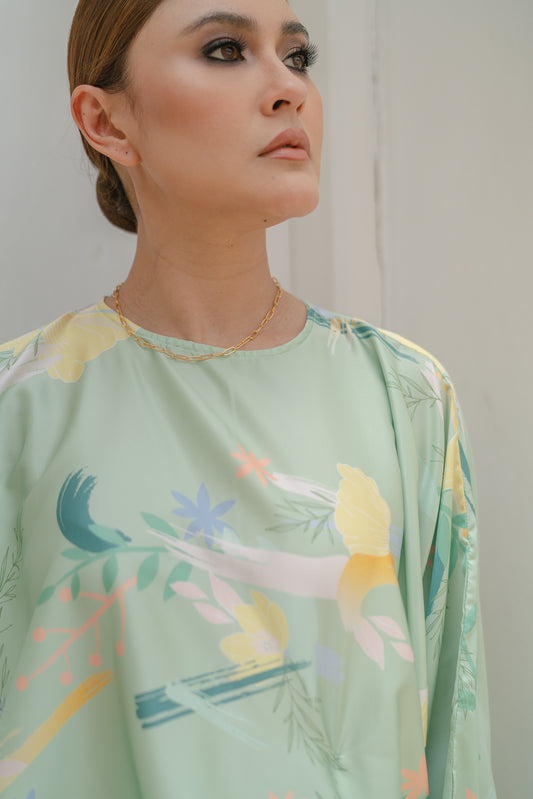 Ara Kaftan in Dusty Green