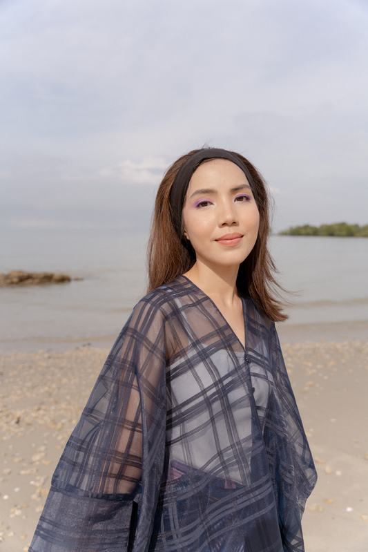 Orked Top in Navy Blue