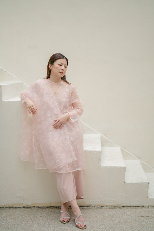 Maris Organza Set in Pink
