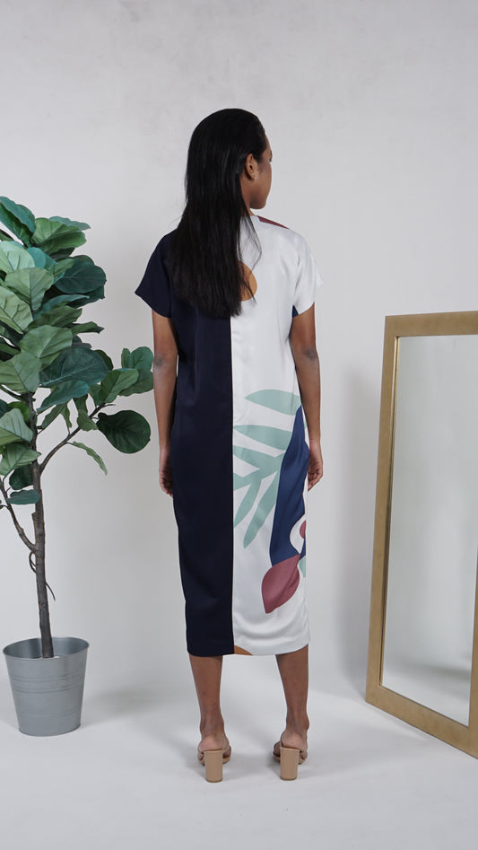 Eloise Shift Dress in Blue