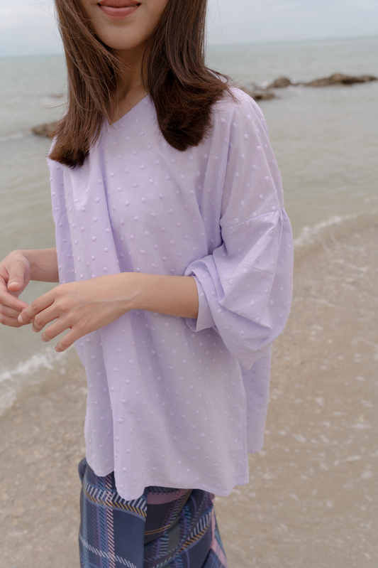 Sari Top in Lilac