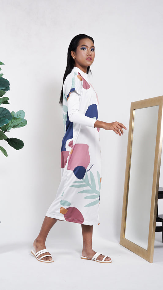 Ember Button Shift Dress