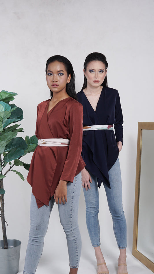 Elise Kimono Cardigan in Brown