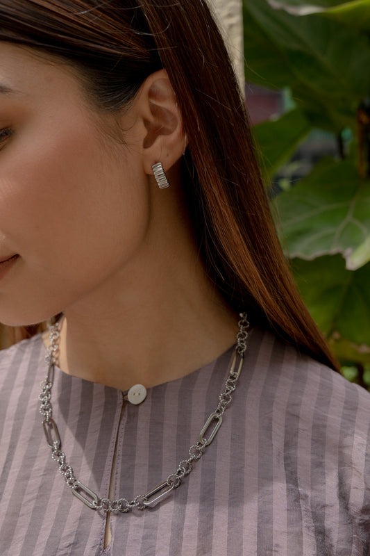 Dalia Silver Chain Link Necklace