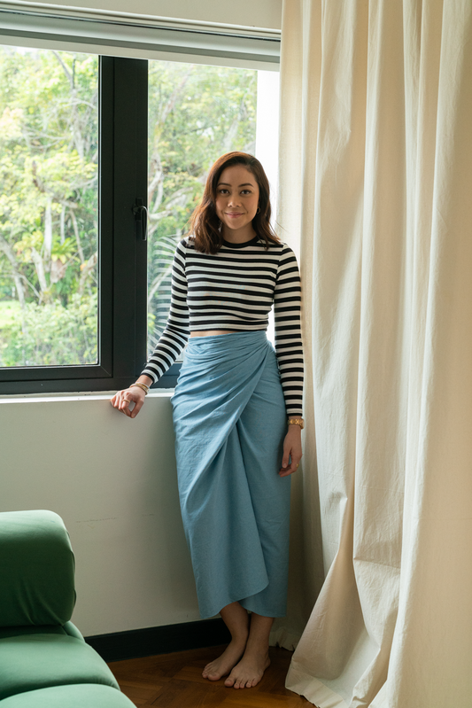 Mae Pareo in Light Denim