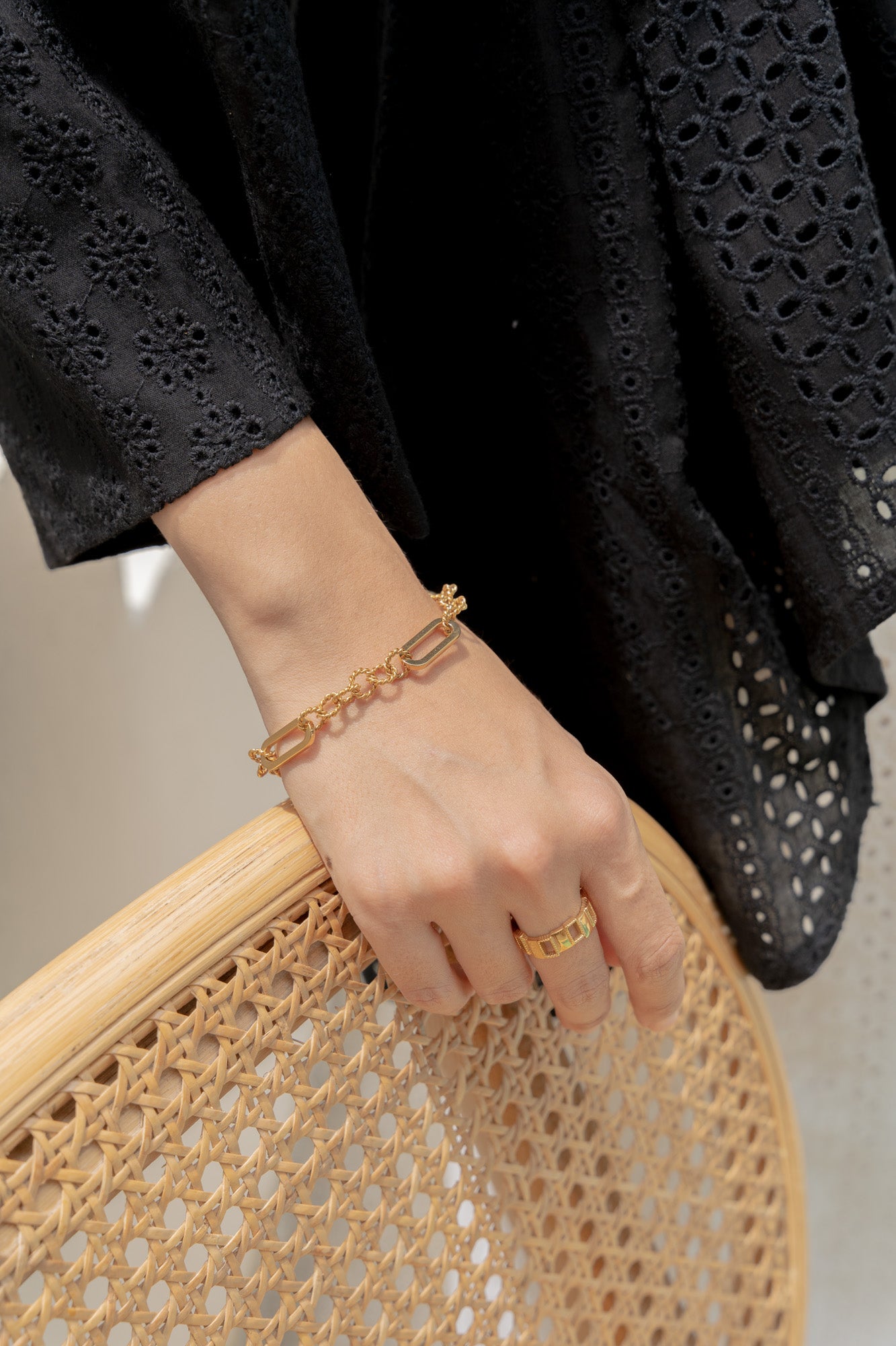 Dalia Gold Chain Link Bracelet