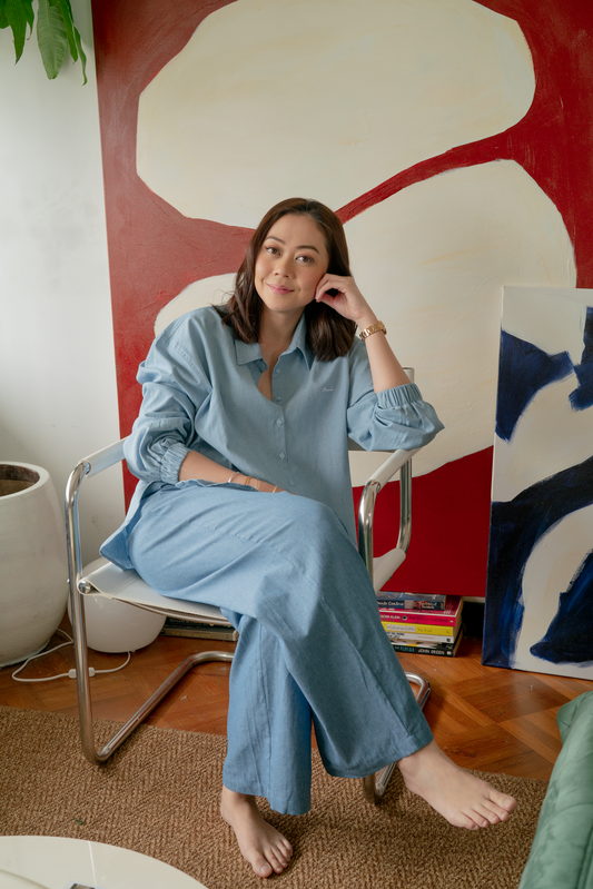 Rei Boyfriend Shirt in Light Denim