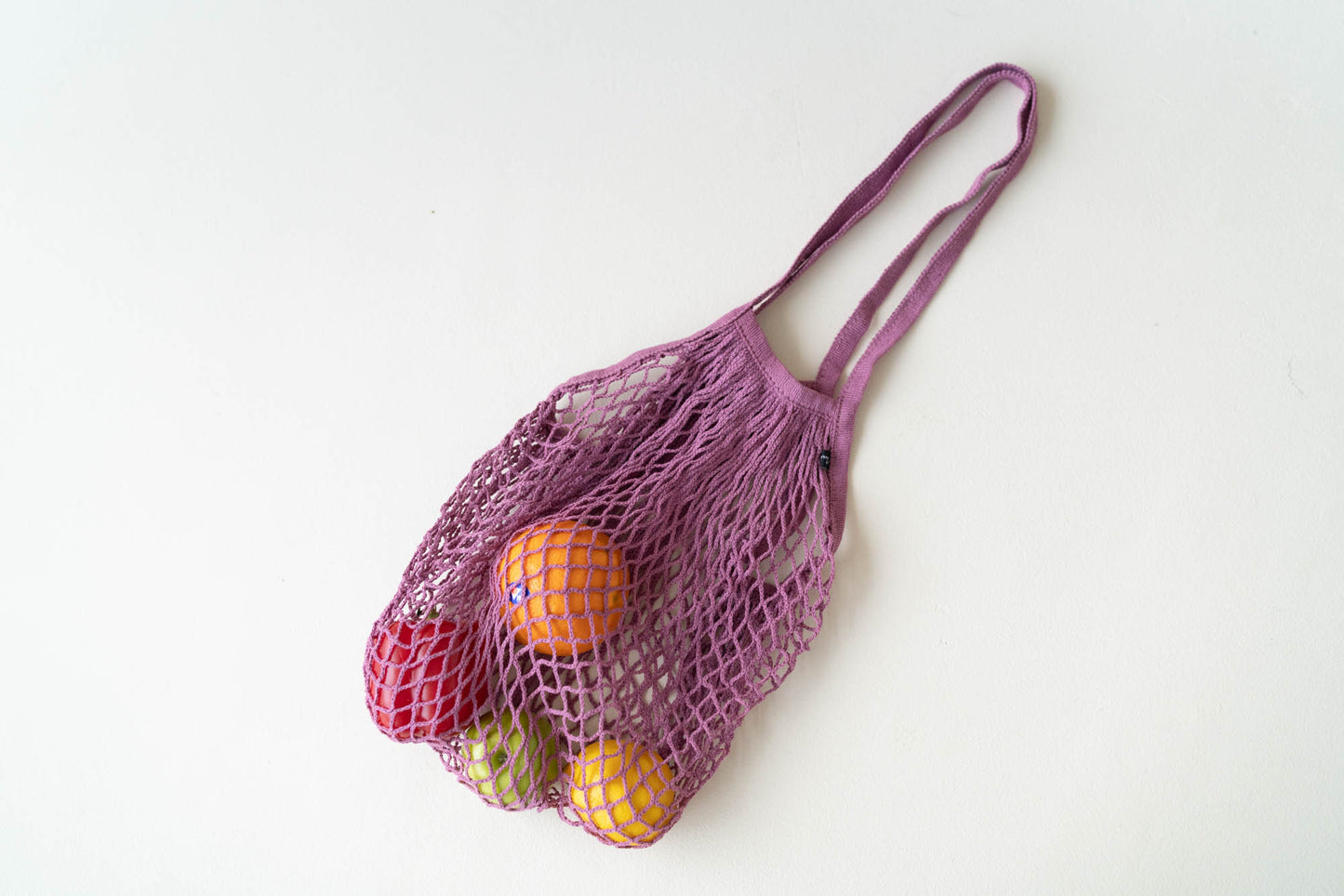 Straw Bag in Mauve Pink