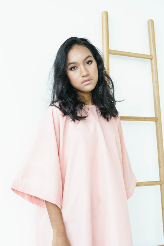 [PRE ORDER] Pastel Peach High Low Box Cotton Top