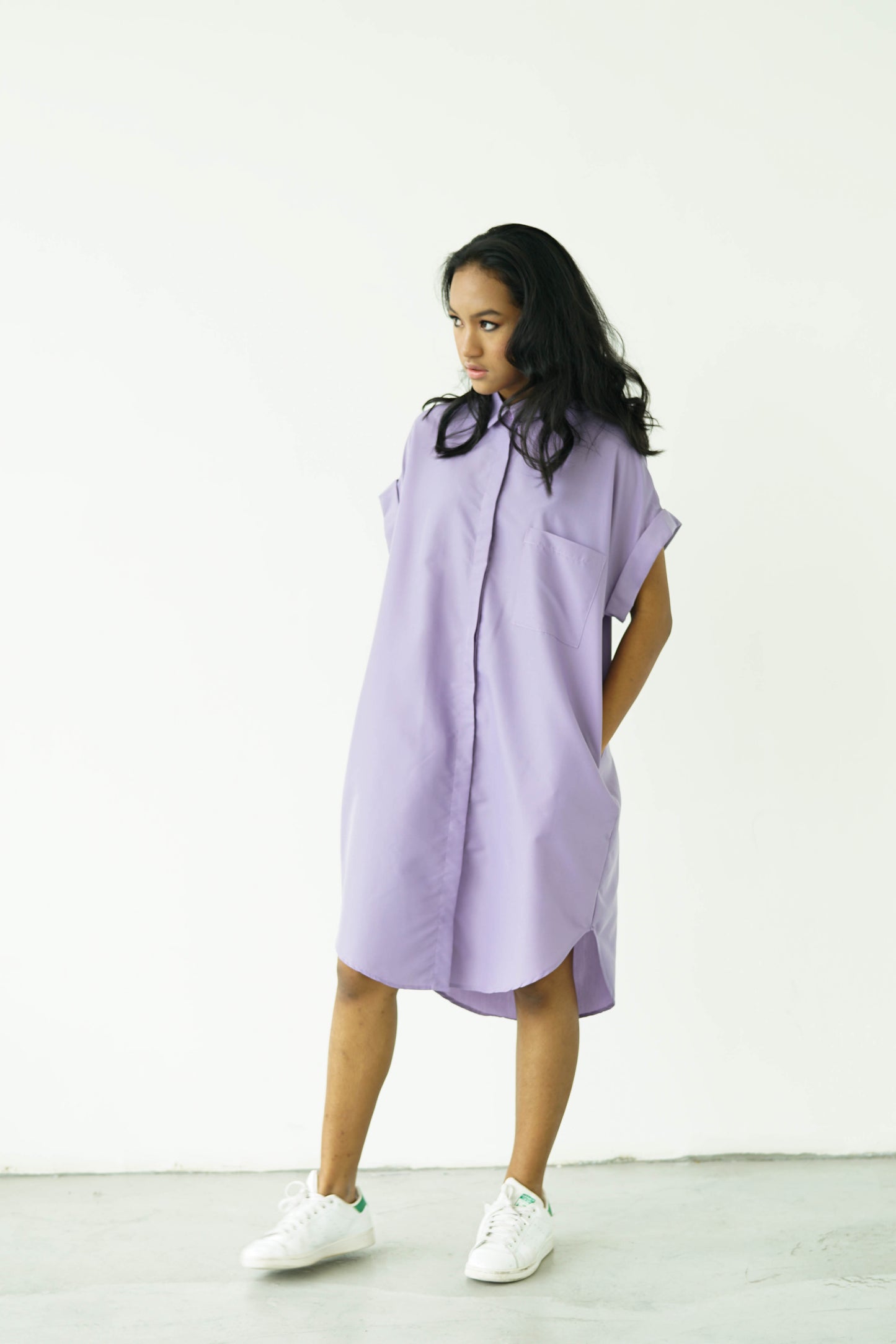 [PRE ORDER] Lavender Long Shirt /Dress