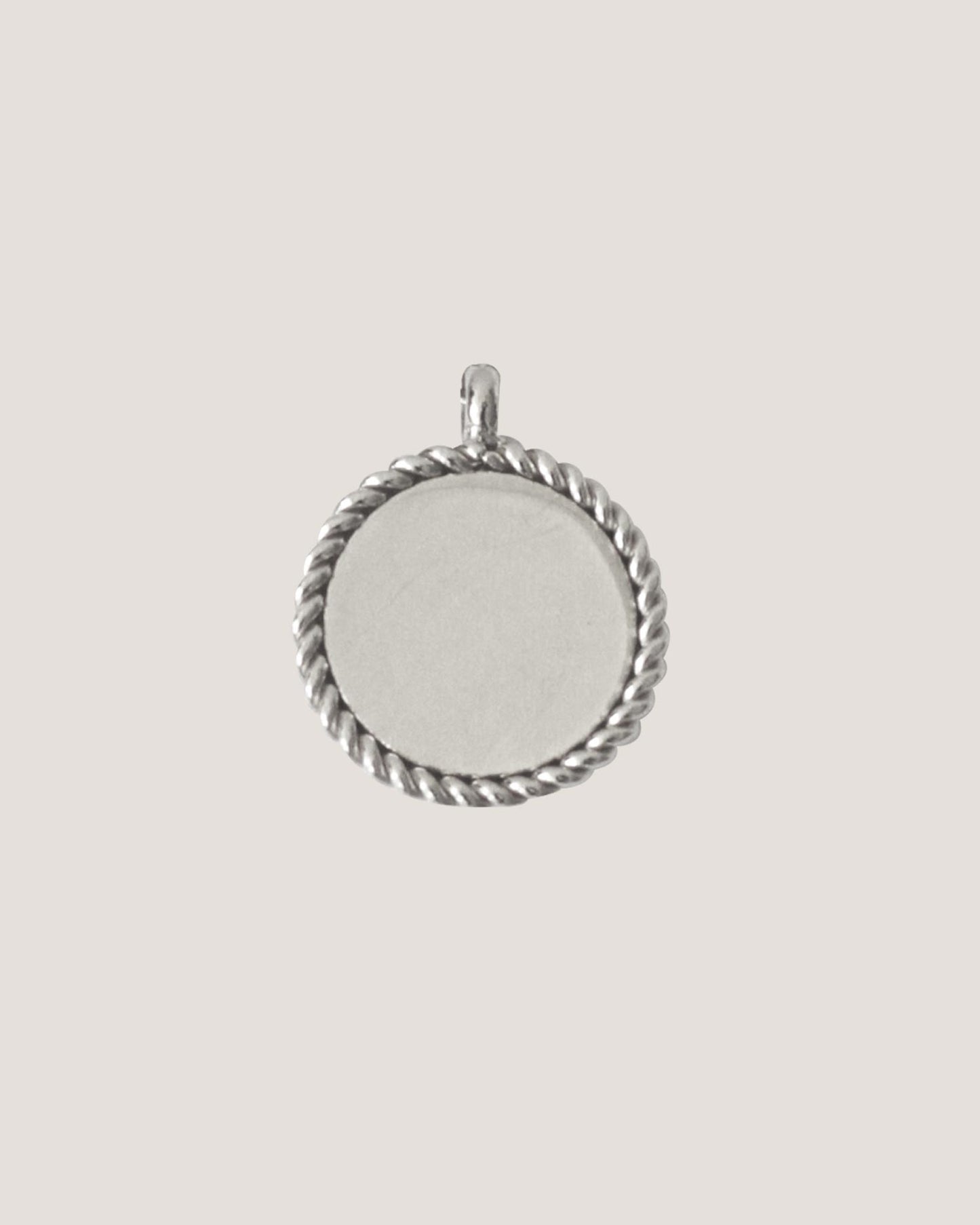 Dana Silver Pendant Curb Chain Bracelet