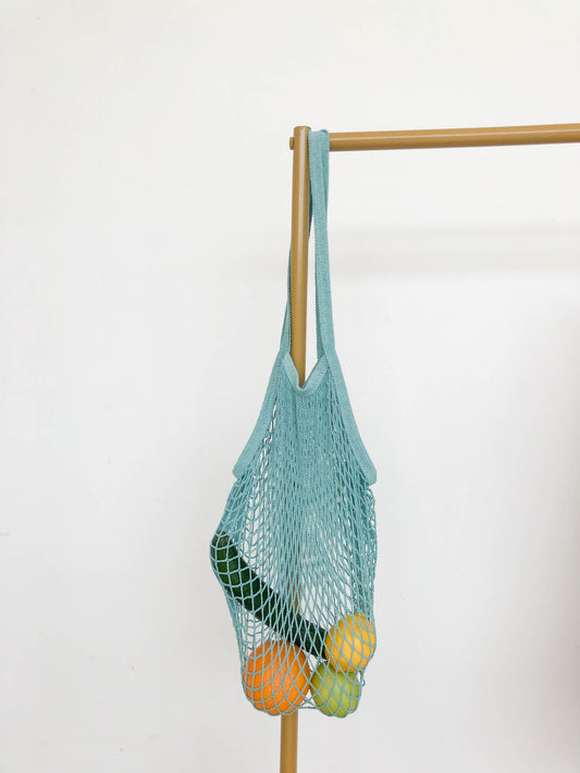 Straw Bag in Turquoise