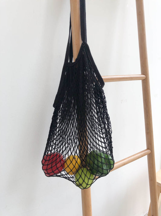 Straw Bag in Black