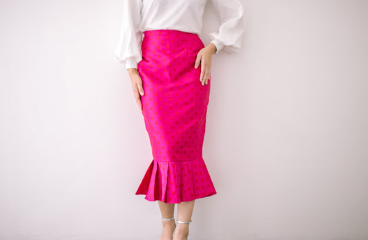 Polka Dot Skirt in Pink
