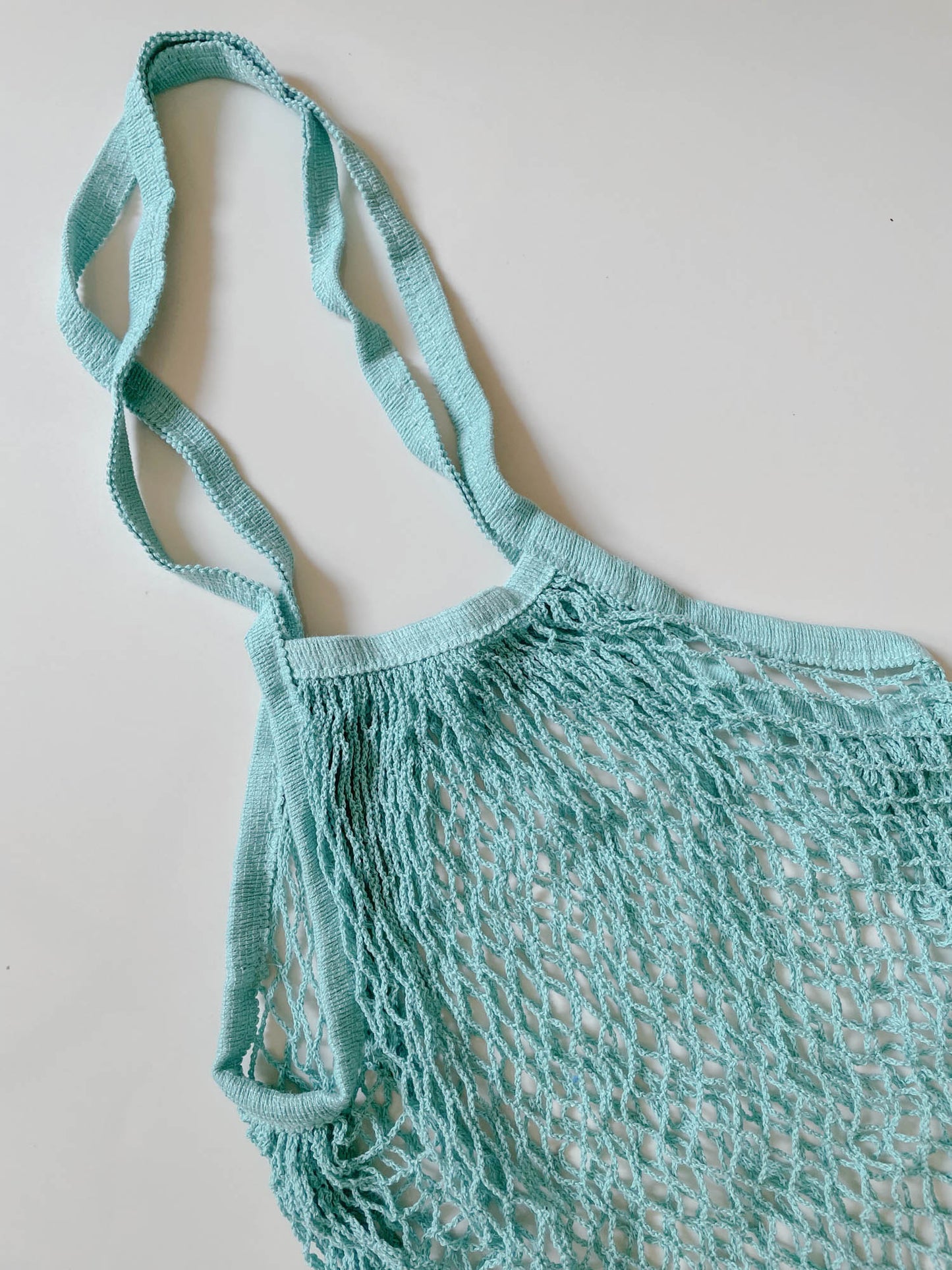 Straw Bag in Turquoise