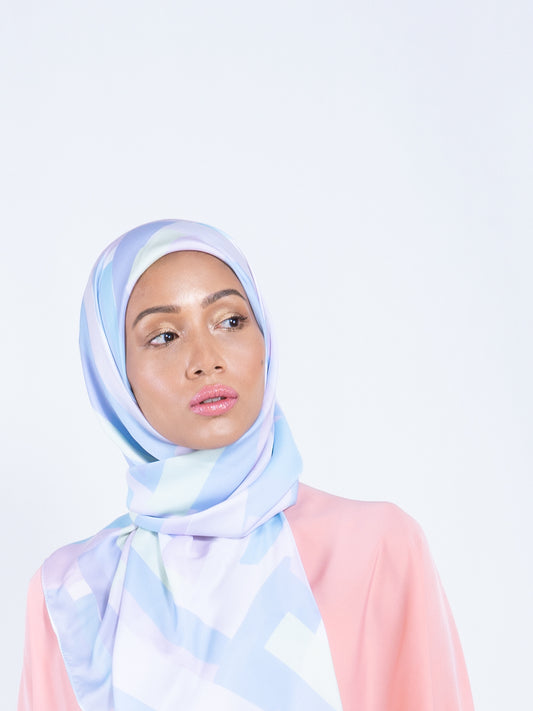 Ayla Long Shawl in Blue