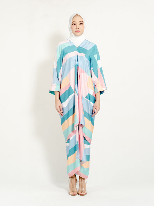 Ayana Top Turquoise Geometry